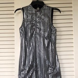 Guess Mini Party Dress Black with Sequence
